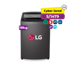 Lavadora de 19Kg LG TurboDrum Carga Superior Negro WT19BVTB