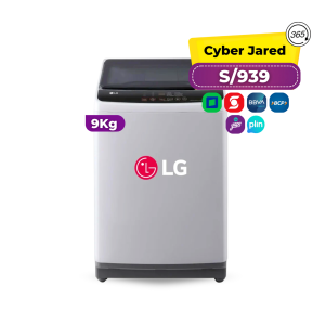 Lavadora de 9Kg LG Carga Superior Plateado WT9GL