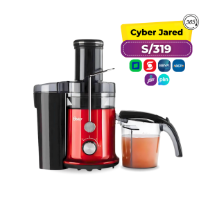 Extractor de Jugos OSTER de 2 Velocidades 600W Rojo FPSTJE320R