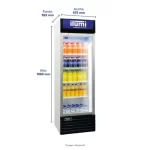 Visicooler Exhibidora Ilumi de 320 Litros con Sistema Fan Cooling y Cenefa Publicitaria - Imagen 3