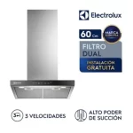 Campana Decorativa Electrolux Empotrable de 60 cm con Control Táctil - CE6TF - Imagen 7