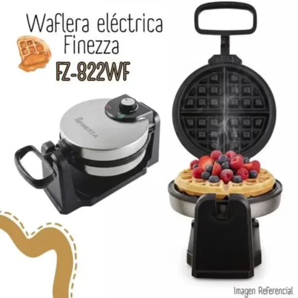 Waflera Eléctrica Giratoria Finezza con Control de Temperatura - FZ-822WF - Imagen 4