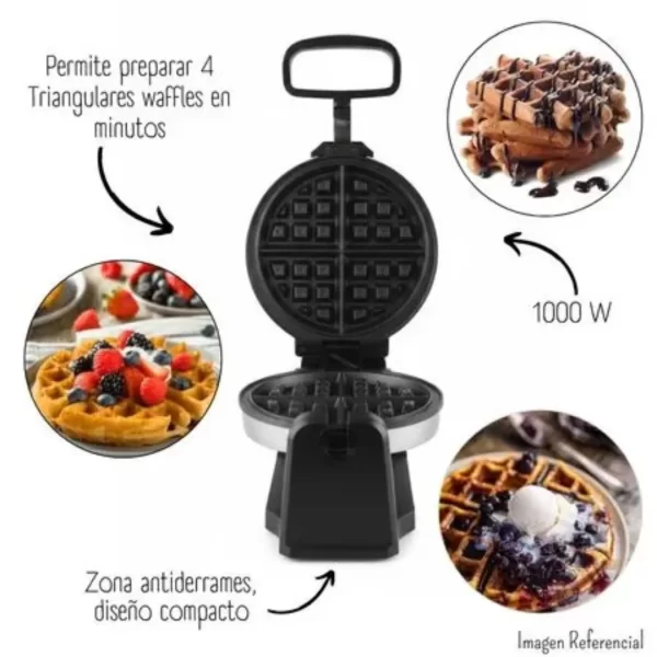 Waflera Eléctrica Giratoria Finezza con Control de Temperatura - FZ-822WF - Imagen 3
