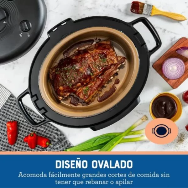 Multi-Olla Rápida Oster® Ovalada de 5.7L con Panel Digital - Acero (CKSTPCECOV57-053) - Imagen 10