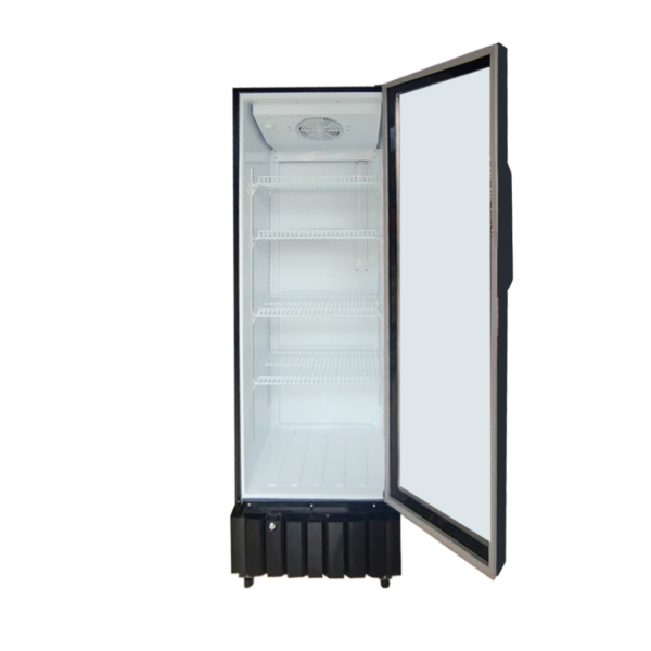 Visicooler Exhibidora Ekipar de 290 Litros Color Negro con Puerta de Vidrio y Llave (EVC-290FR) - Imagen 2