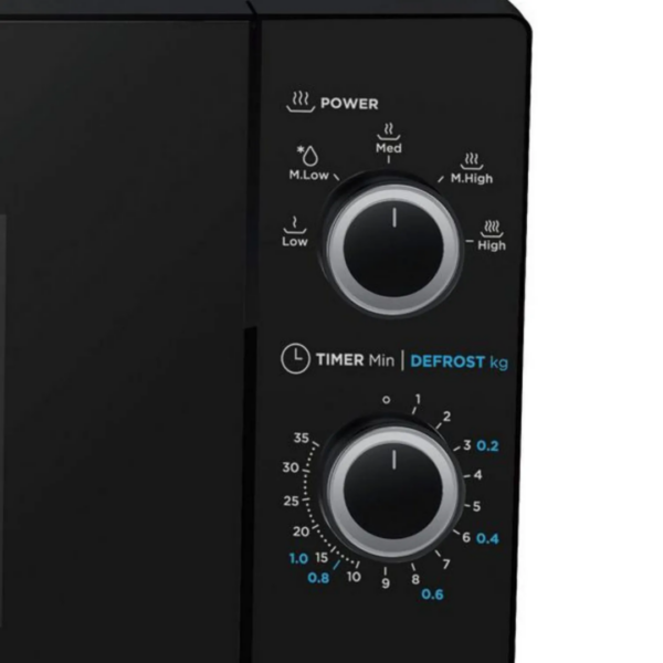 Horno Microondas Oster® de 20L con Control Manual y Función de Descongelado - Negro (POGM3702) - Imagen 2