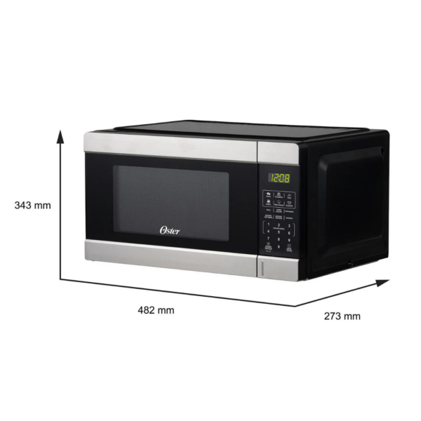 Horno Microondas Oster Digital de 25L con Panel Táctil y Puerta de Acero Inoxidable - POGG2303 - Imagen 3