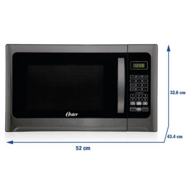 Horno Microondas Oster® de 30L con Panel Digital y 6 Programas Automáticos - Negro (POGGM61002) - Imagen 2
