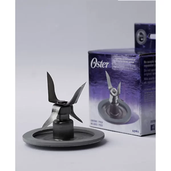 Cuchilla Oster Pica Hielo de 4 Aspas con Anillo de Goma - Plata (BLSTAA4961) - Imagen 5