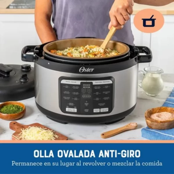 Multi-Olla Rápida Oster® Ovalada de 5.7L con Panel Digital - Acero (CKSTPCECOV57-053) - Imagen 5