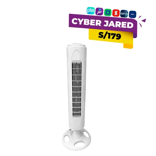 Ventilador de torre Bossko blanco BK-8228VT 90W para aire fresco y ventilación eficiente