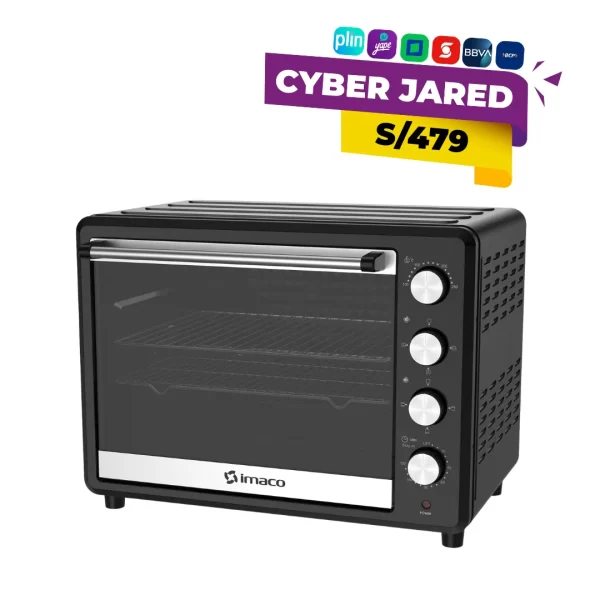 Horno eléctrico rosticero IMACO 66 litros gris modelo HEB60R para asar y hornear