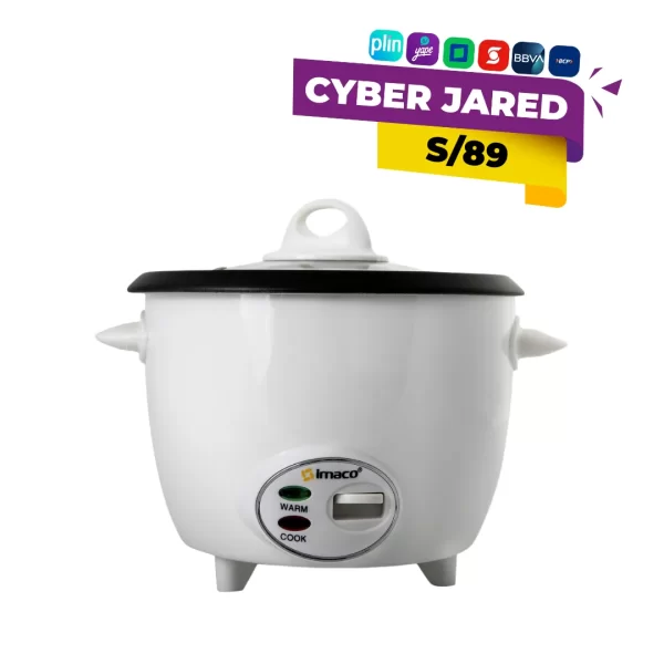 Olla arrocera IMACO 1.2 litros 400W modelo RC6 para cocinar arroz y granos
