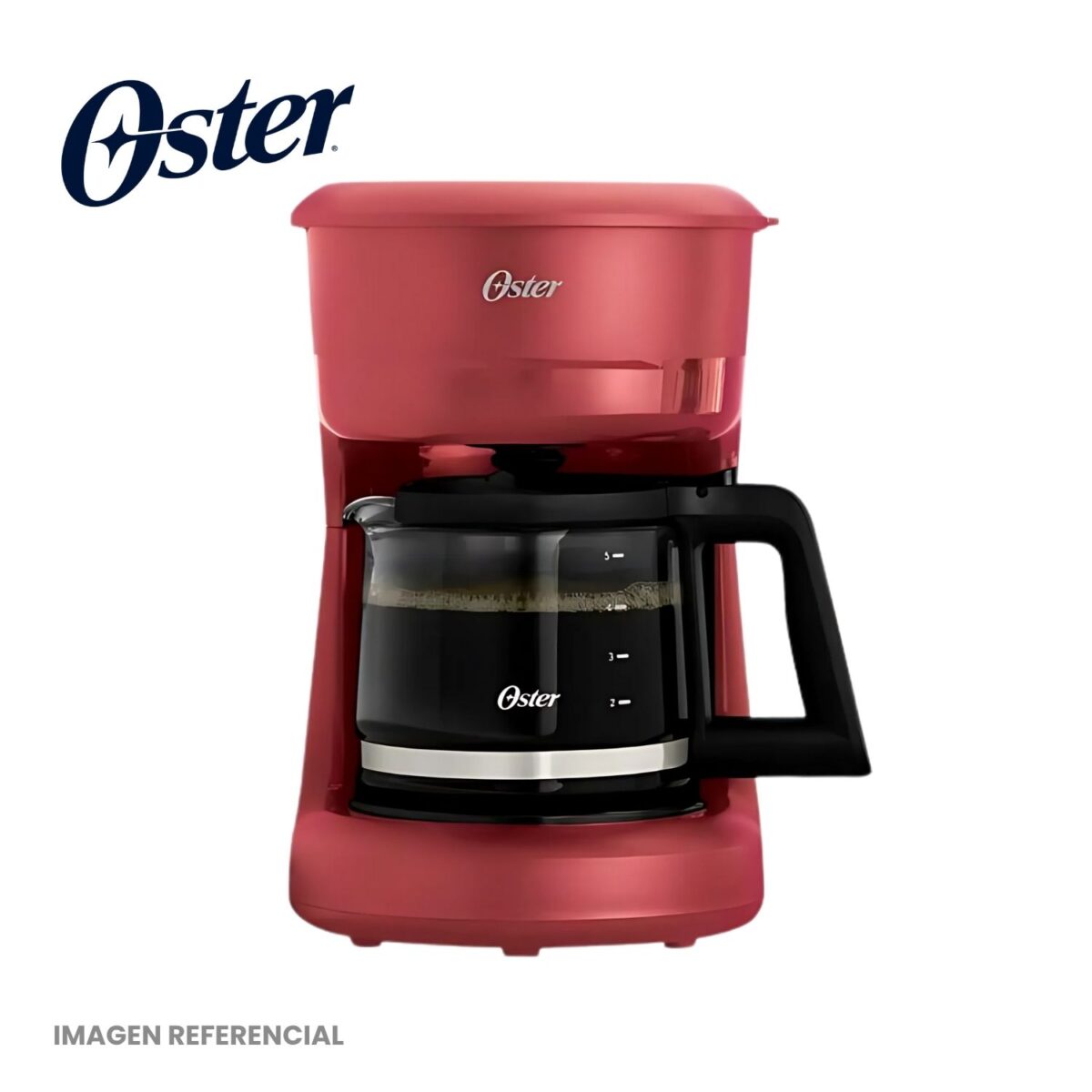 Cafetera Oster 5 Tazas con Filtro Reutilizable BVSTDCS51R - Imagen 5