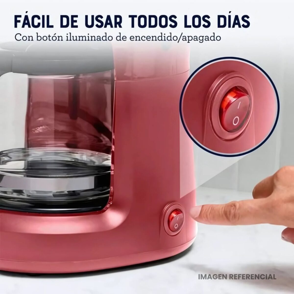 Cafetera Oster 5 Tazas con Filtro Reutilizable BVSTDCS51R - Imagen 4