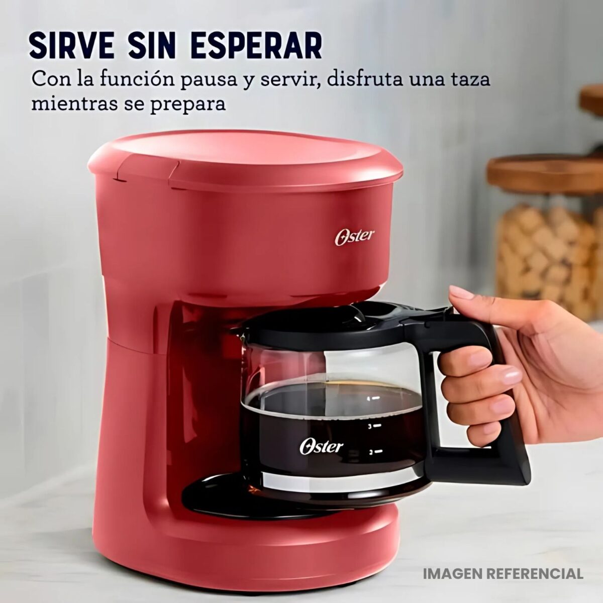 Cafetera Oster 5 Tazas con Filtro Reutilizable BVSTDCS51R - Imagen 3