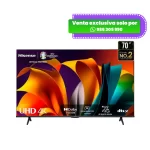 Televisor Hisense 70A6N de 70 pulgadas LED UHD 4K Smart TV con Google TV y HDR10 modelo 2024