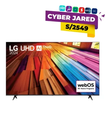 Televisor LG 75 pulgadas 75UT8050PSB UHD 4K ThinQ AI con colores vibrantes y Smart TV