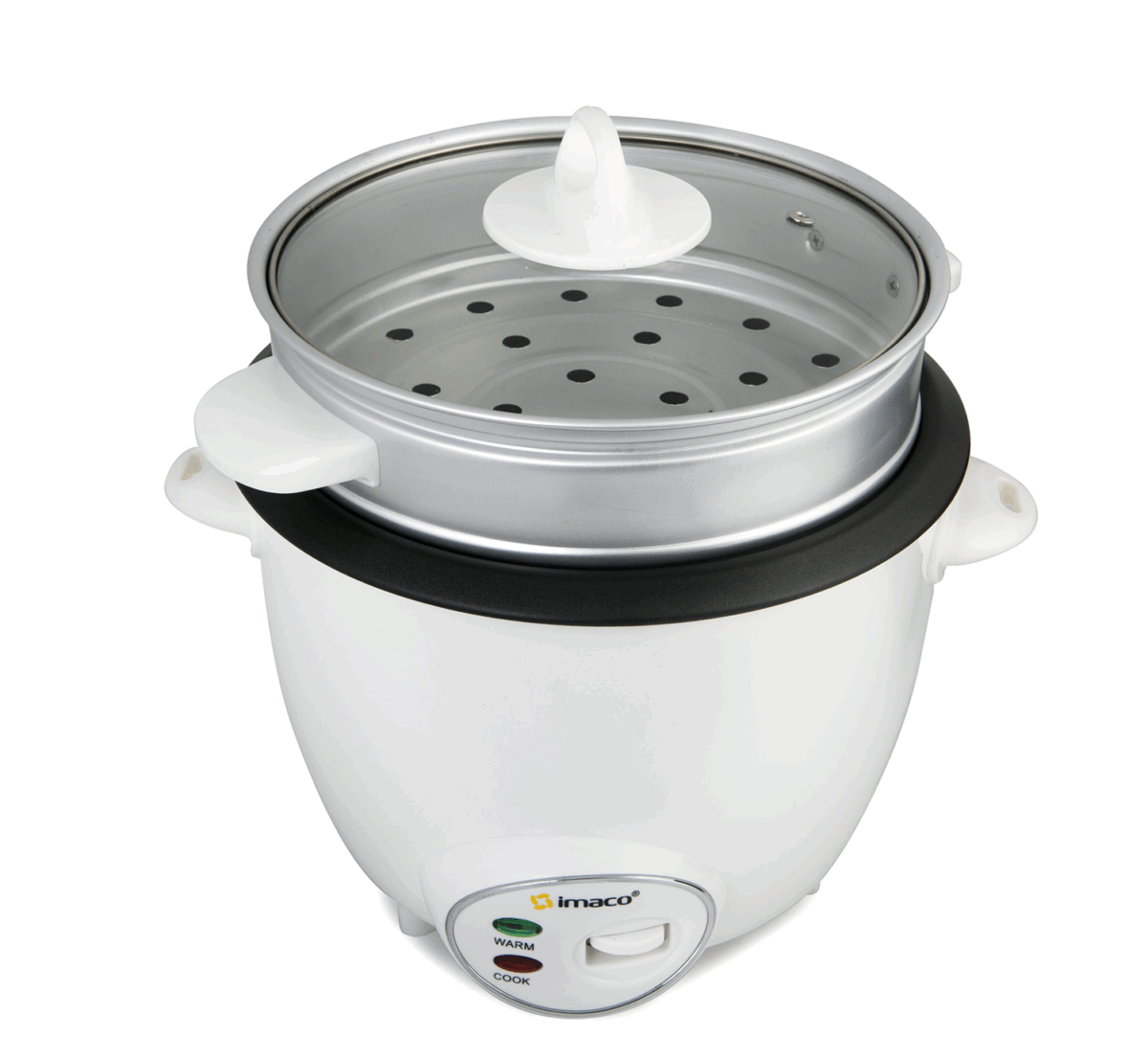 Olla Arrocera IMACO con Vaporera de 1.5 Litros Blanco RC15VE - Imagen 2