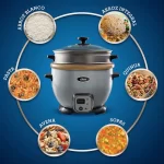 Olla Arrocera OSTER  Multiuso Función de Aderezo de 1.8 Litros Plateado CKSTRC7129S - Imagen 4