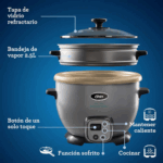 Arrocera Oster Multiusos CKSTRC7130S Funcion sofrito – Plateado - Imagen 5