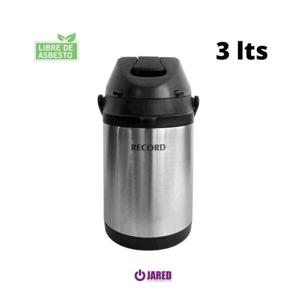 Termo Bomba Record de 3 lts Acero inoxidable
