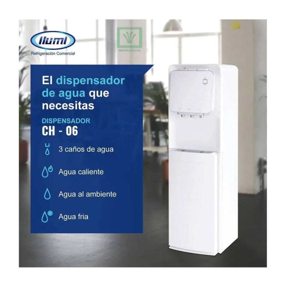 Dispensador de Agua ILUMI CH-06 Blanco - Imagen 4