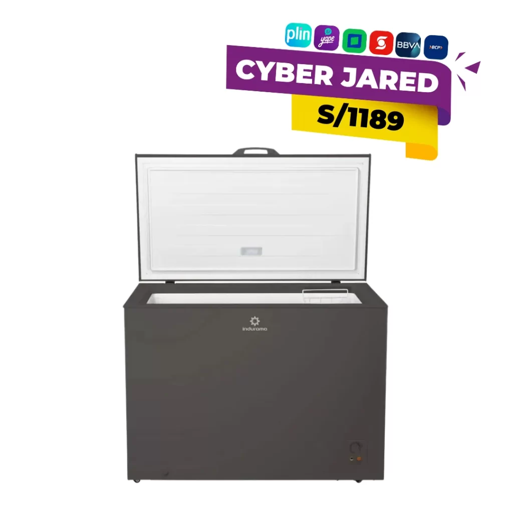 Congeladora Indurama CI-320DG gris de 297L con sistema Defrost, amplia y eficiente