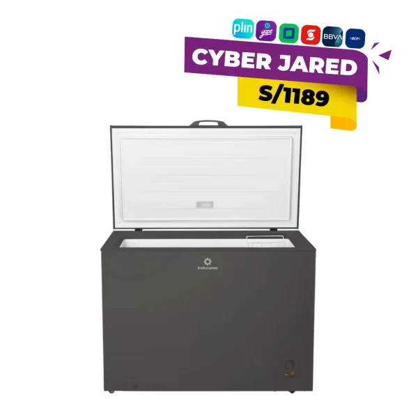 Congeladora Indurama CI-320DG gris de 297L con sistema Defrost, amplia y eficiente