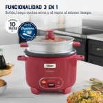 Arrocera de 10 Tazas OSTER DiamondForce Rojo CKSTRC10DFPNK - Imagen 7