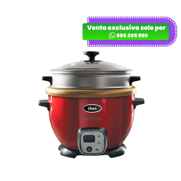 Arrocera Oster CKSTRC7130R Multiusos con función sofrito color rojo con recubrimiento antiadherente