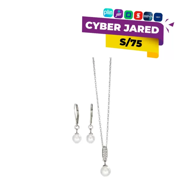 Set de joyería Yanbal de la Colección Anhelo, que incluye un collar, aretes y un anillo (posiblemente) con baño de oro y piedras o cristales decorativos.