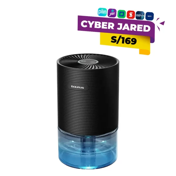 Deshumedecedor portátil TAURUS DH 250 color negro compacto y silencioso