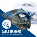 Plancha de Vapor OSTER Con Base de Cerámica Azul GCSTBS6052 - Imagen 4