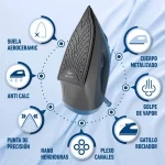 Plancha de Vapor OSTER Con Base de Cerámica Azul GCSTBS6052 - Imagen 9