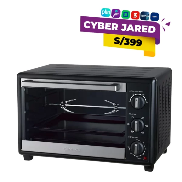 Horno eléctrico IMACO HES35R de 35 litros con rosticero para asados y cocción uniforme