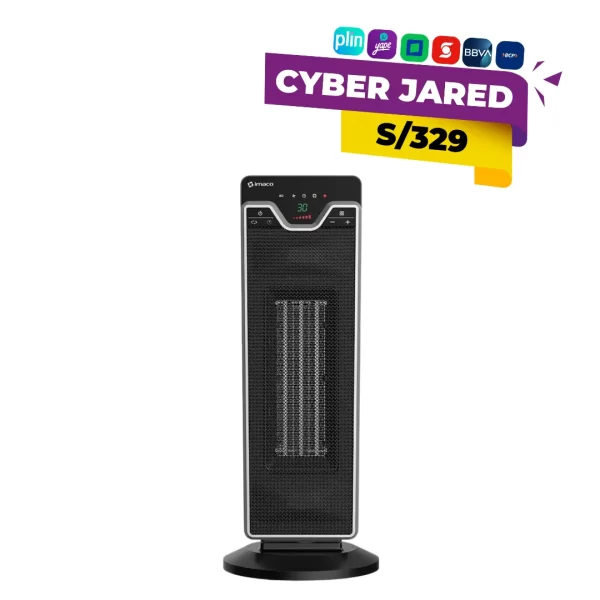 Termoventilador portátil IMACO ITC3116 de 1800 W con termostato y protección térmica