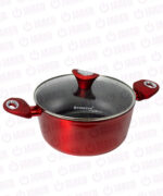 Juego de Ollas FINEZZA Antiadherente Ultragranito de 8 Piezas Rojo FZ-X1708M - Imagen 2