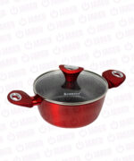 Juego de Ollas FINEZZA Antiadherente Ultragranito de 8 Piezas Rojo FZ-X1708M - Imagen 3