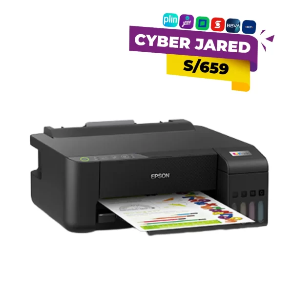 Impresora inalámbrica Epson EcoTank L1250 con sistema de tinta de alta capacidad y conectividad Wi-Fi