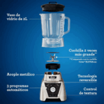 Licuadora OSTER de 2 Litros y 3 Velocidades con Vaso Blend N Go Xpert BLST3B-CPG - Imagen 5