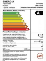 Lavadora Automática de 21Kg INDURAMA Cromada LRI-21CRI - Imagen 5