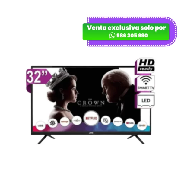 Televisor JVC 32” LED Smart TV LT-32KB208 – Negro