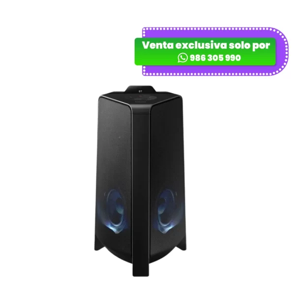 Altavoz Samsung MX-T70 de alta potencia con Bluetooth y audio bidireccional color negro