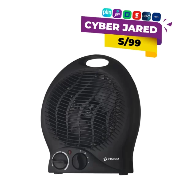 Termoventilador portátil IMACO NF15C con 2 niveles de potencia y función ventilador