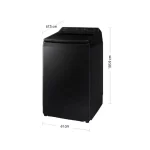Lavadora de 13Kg SAMSUNG Ecobubble Negro WA13CG5441BV - Imagen 2