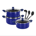 Ollas Antiadherente Finezza FZ-1609T 9 Piezas - Azul