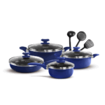 Ollas Antiadherente Finezza FZ-1625T-2 11 Piezas – Azul - Imagen 2