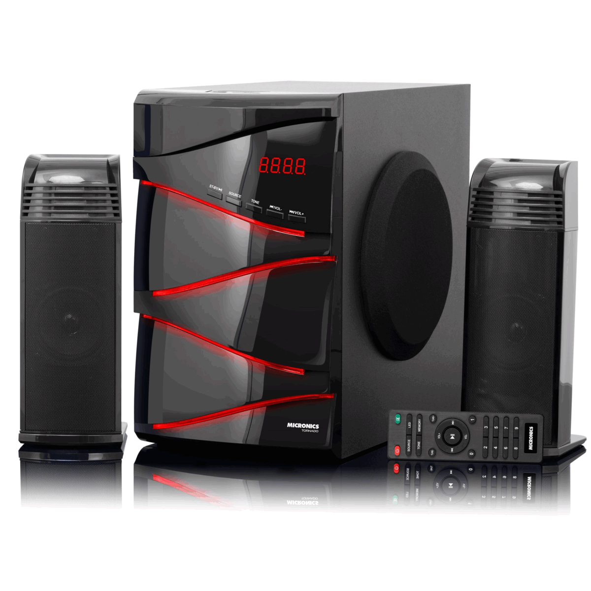 Parlante Micronics Sistema Multimedia 2.1. TORNADO USB/SD Bluetooth - Imagen 2