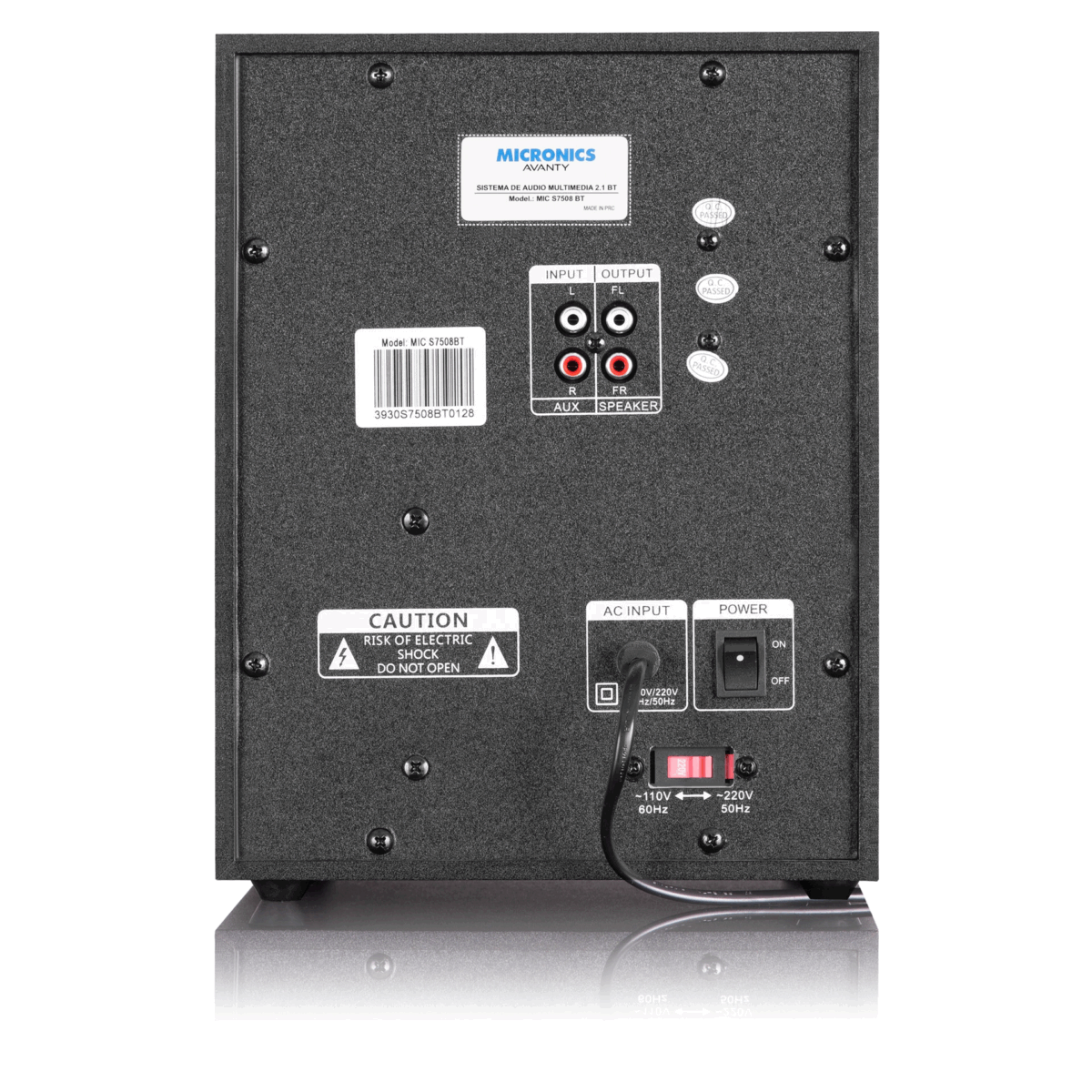Parlante Micronics Sistema Multimedia 2.1. AVANTY USB/SD Bluetooth - Imagen 3